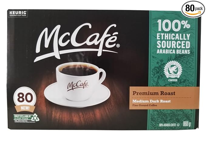 McCafe Premium Roast Coffee Pods 80 Count {Imported From Canada}