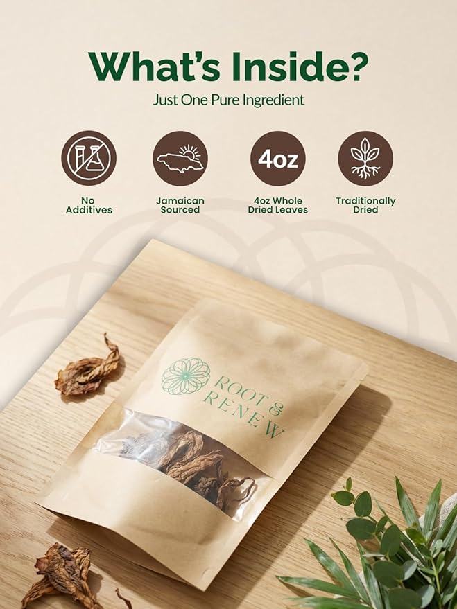Whole Dried Duck Flower Detox | Jamaican Herbal Cleanse | Natural Botanical Wellness Support | No Additives | Traditionally Dried Whole Flower
