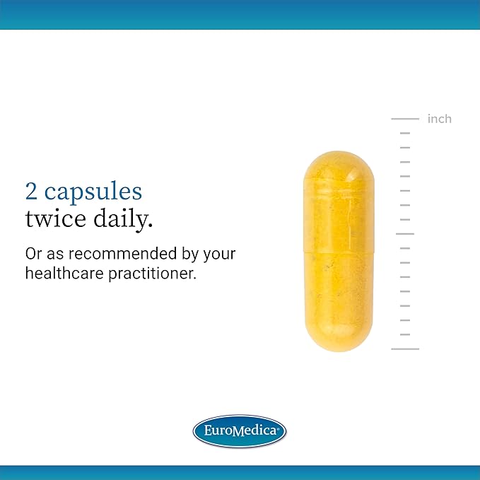 EuroMedica Nerve Complex - Herbal Supplement with Bioactive Vitamin B12 - Circulation &amp Nerve Health Support Supplement - Vegan Capsules with Boswellia Serrata - 60 Capsules