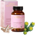 Urban Moonshine Wonder Human - Herbal Supplement for Focus Energy &amp Stress Support - Brain Support with Rhodiola Bacopa &amp Lion’s Mane - Certified Organic Gluten-Free &amp Vegan - 30 Capsul