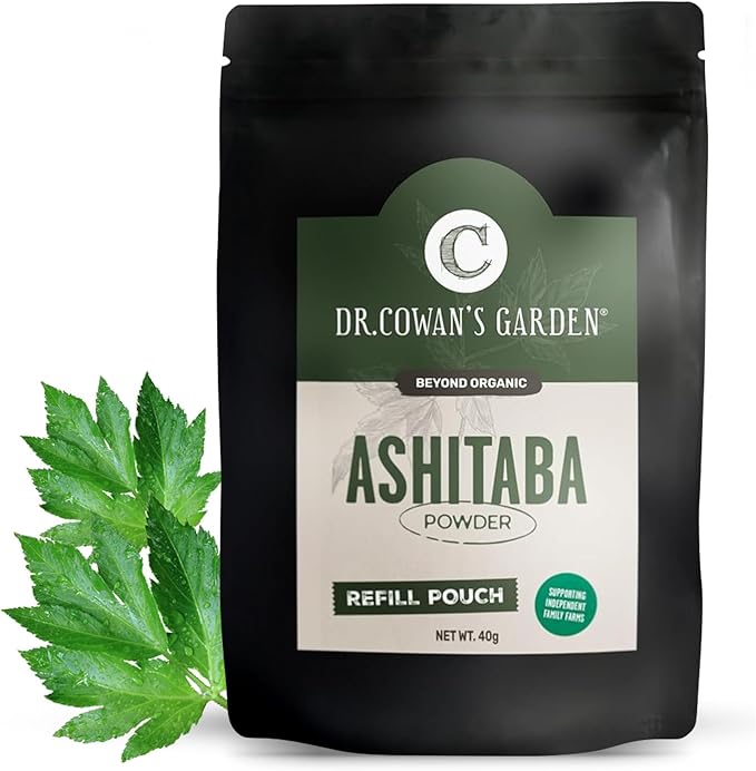 Dr. Cowan's Garden Ashitaba Powder – Premium Sun-Dried Ashitaba Leaves – Small-Batch Herbal Superfood – Pure Ashitaba Powder for Daily Vitality Digestion Support (20 Servings)