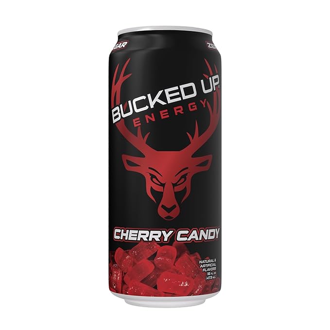 Bucked Up Energy Drink 300mg (Cherry Hard Candy) (12 CT)