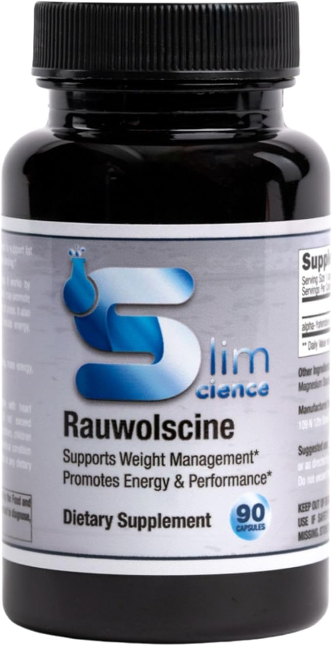 Rauwolscine Yohimbine HCL Dietary Supplement - 3mg Per Capsule 90 Capsules Once a Day | Supports Energy Focus Performance and Healthy Metabolism