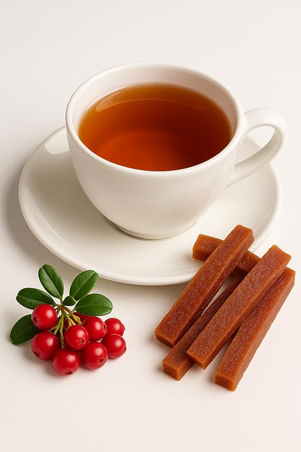 Ivan Tea Fermented Fireweed 25 Tea Bags – Traditional Russian Tea for Relaxation and Wellness – Caffeine-free Ivan Chai with Dried Lingonberries – Loose Leaf Chai Tea – Иван Чай