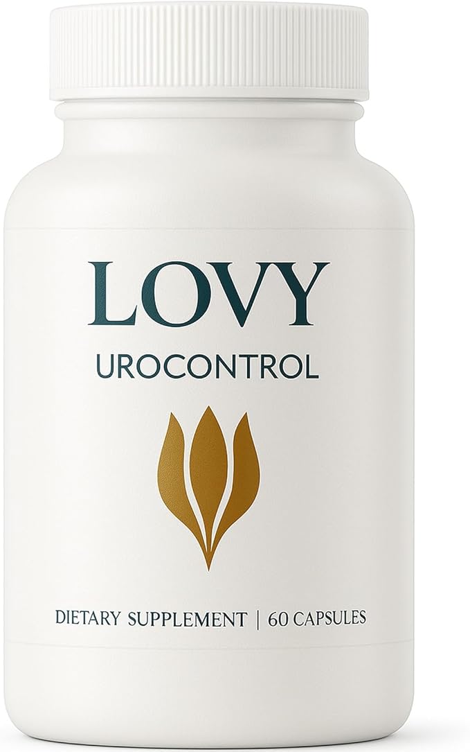 Lovy Urocontrol Capsules Bladder Health Supplement Maximum Strength Formula with Magnesium Cranberry Pumpkin Seed Red Clover Sea Buckthorn Fruit Powder Non-GMO Gluten Free 60 Capsules (1)
