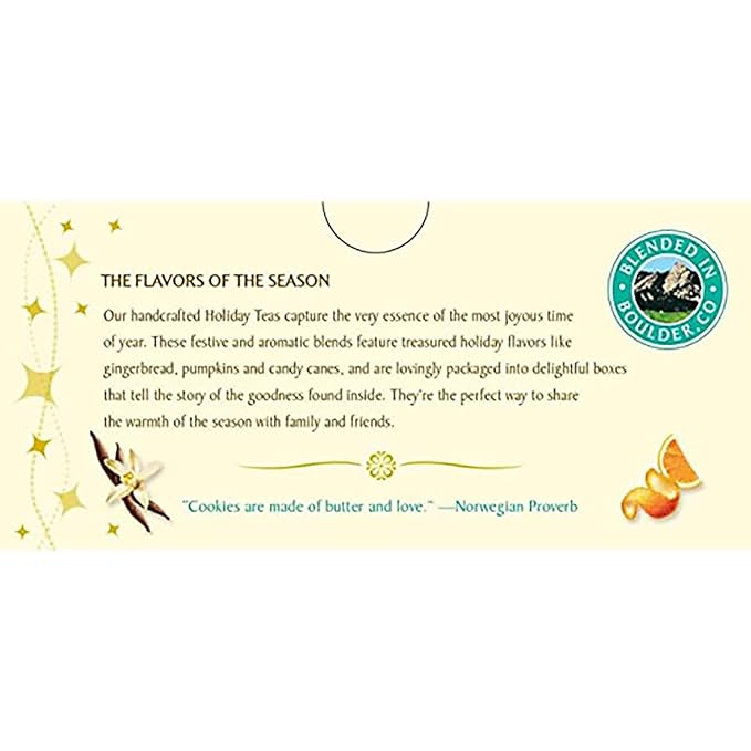 Celestial Seasonings Herbal Tea Sugar Cookie Sleigh Ride 18 Count (Pack of 6)