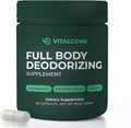 Body Deodorizing Supplement - 200mg Chlorophyll Capsules for 24hr Freshness | Gut &amp Skin Health | Vegan Body Magic Capsules (60ct)