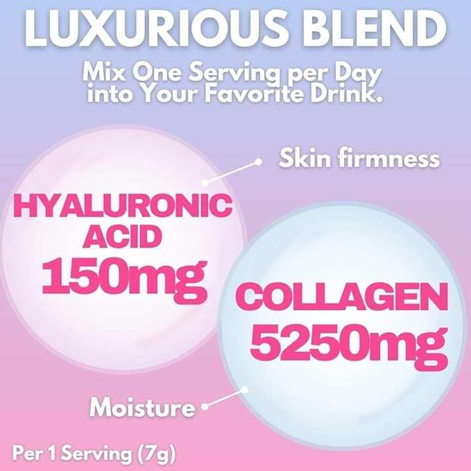 FINE JAPAN Premium Marine Collagen Powder with Hyaluronic Acid CoQ10 &amp Elastin/Set of 3 /Non-GMO - 30 Servings (210g / 7.4oz)