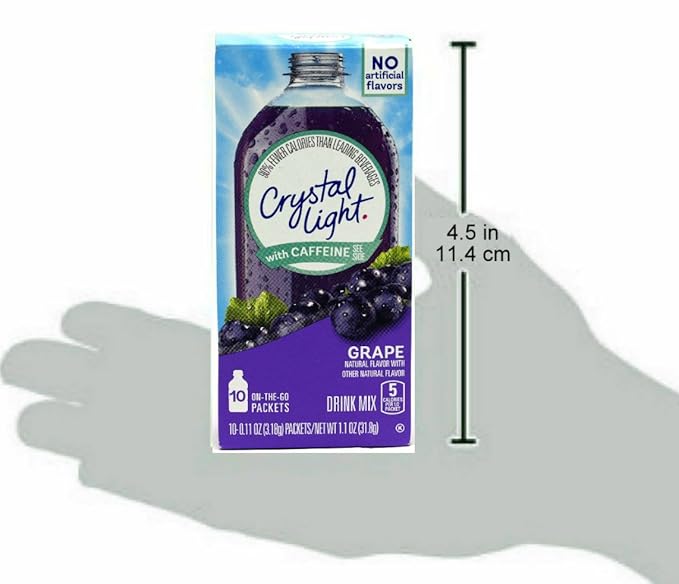 Crystal Light Crystal Light On The Go Energy Grape 10 CT (Pack of 12)