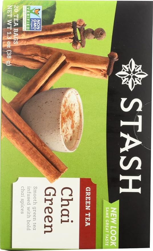 Stash Tea Green Chai Premium Tea 20 Ct (Pack of 6)