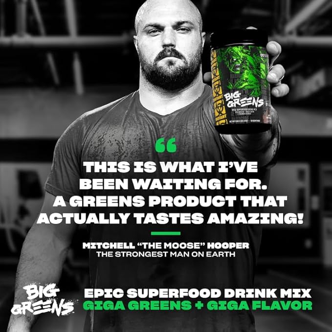 Mutant Big Greens | Green Supplement | Over 40 superfoods Land &amp Sea Greens – Reds Antioxidants phytonutrients 1000mg spirulina – Pre &amp Probiotic Blend | 30 Serving – Just Chocolate