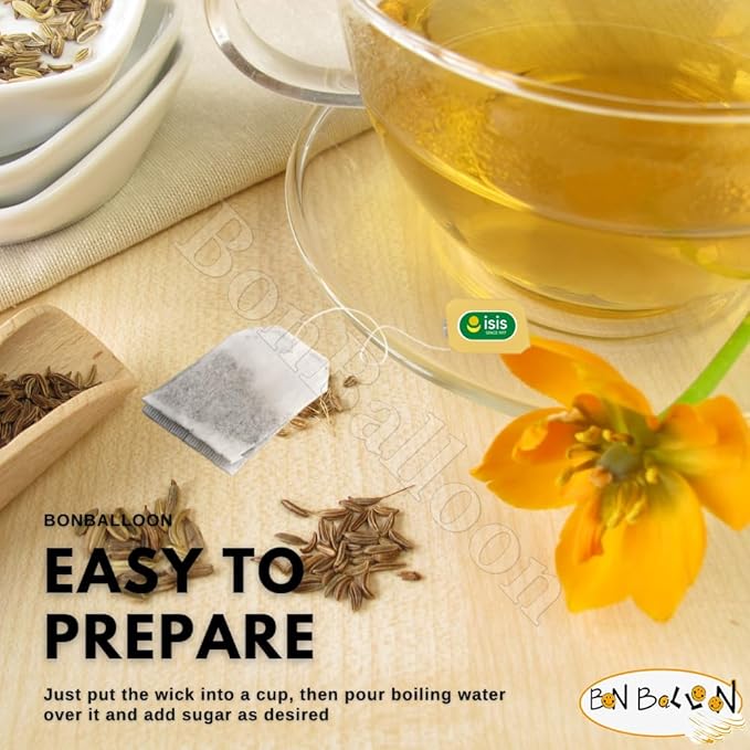 BonBalloon Isis Herbal Anise Tea 100 Bags No Caffeine No Artificial Flavors No Artificial Coloring Non GMO Halal Kosher 2g Bags Egyptian Anise