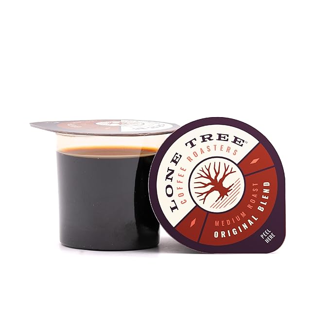 Lone Tree Single-Serve Coffee Pods – Premium 100% Arabica Liquid Concentrate – Smooth &amp Bold Medium Original Roast – 12 Pods – Ready Hot or Iced