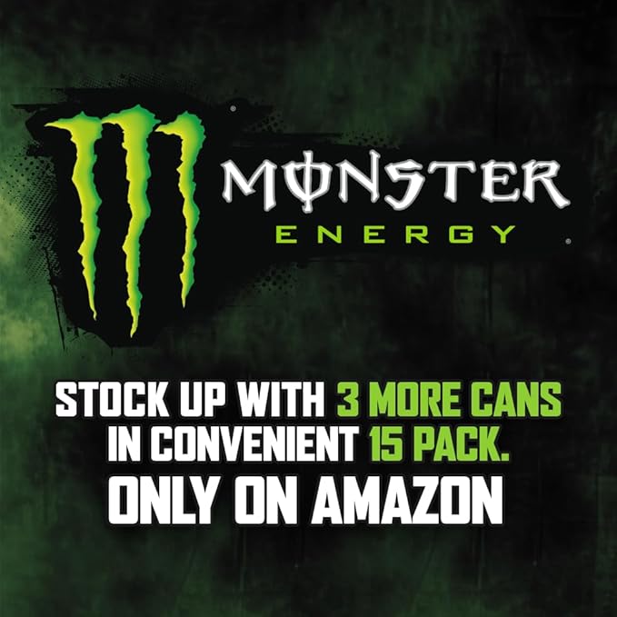 Monster Energy Drink Green Original 16 Ounce | Pack of 15