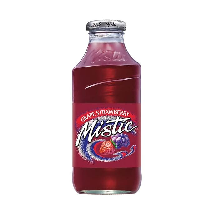 Mistic Grape Strawberry Drink - 16OZ (12 Plastic Bottles)