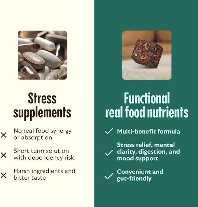 GEM Calm Bite | Supports Calm Mind &amp Clarity | Magnesium L-Threonate Golden Chlorella Lemon Balm | Holistic Non-Habit Forming | Gluten Free Soy Free Banana Cinnamon (28 Count)