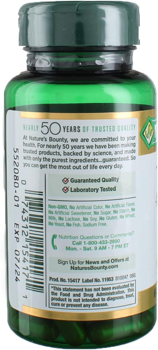 Nature's Bounty Turmeric 450 mg Capsules - 60 ct Pack of 3