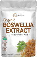 Organic Boswellia Serrata Extract Powder 8 Ounce Pure Boswellia Supplement with 65% Boswellic Acid Supports Joints Knees and Bones Health Non-GMO Pet Friendly India Origin