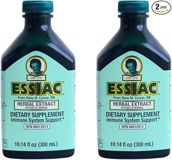 Essiac Original Herbal Liquid Extract – 10.14 fl oz Bottle | Powerful Antioxidant Blend to Help Promote Overall Health &amp Well-Being | Original Formula from 1922 (Pack of 2)