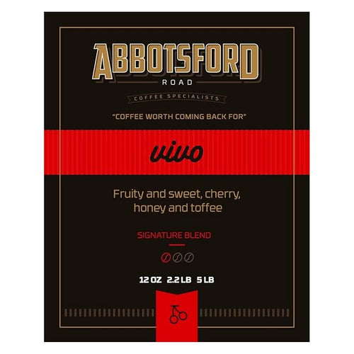Abbotsford Road - Specialty Coffee Variety Pack Espresso Gourmet Roasted Coffee Beans Ideal for Cold Brew Drip Aeropress Pour Over or Percolator Includes Two 12oz Bags (Vivo | Dolce Ground)
