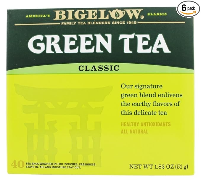 Bigelow Classic Green Tea 1.82 Ounce (Pack of 6) Case of Unopened