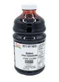 Nature Blessed 100% Pure Blueberry Fruit Juice Concentrate - 1 Quart (1/32 fl z bottle) Great for Home Wine Brewing Mead Ale Tea Snack Sticks