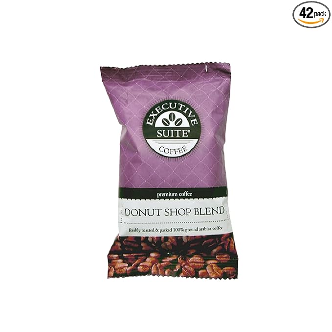 Executive Suite® Donut Shop Regular Blend Coffee 2 Oz Box Of 42