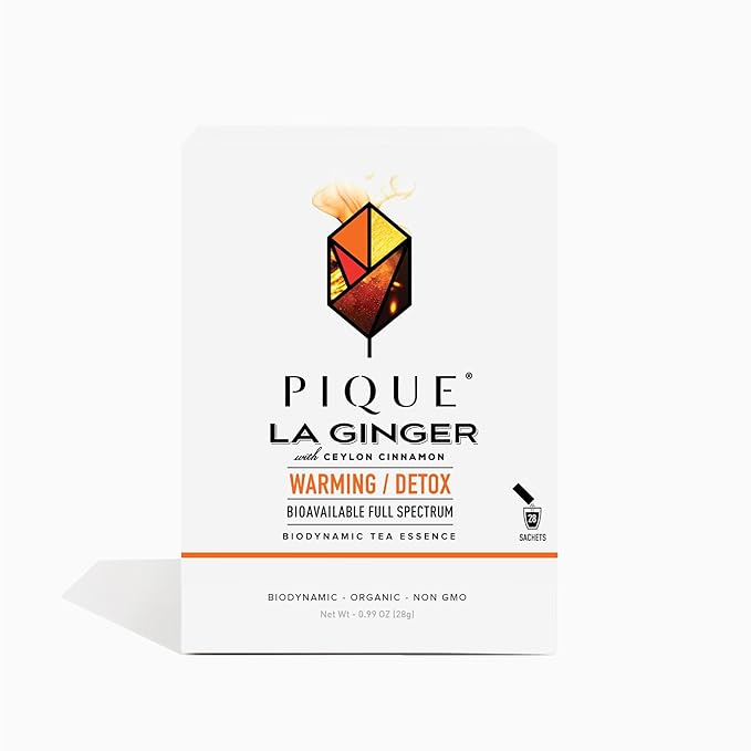 Pique La Ginger - Supports Healthy Immunity the Natural Inflammatory Response and Natural Detox Pathways - 28ct Single Serve Sticks (Pack of 1)
