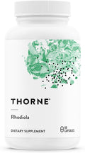 THORNE - Rhodiola - Adaptogenic Botanical Supplement for Stress Relief - Enhances Sleep Mood &amp Mental Focus* - Third-Party Certified - Gluten Dairy &amp Soy-Free - 60 Capsules