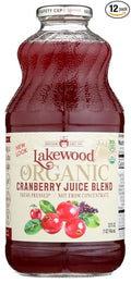 Lakewood Cranberry Blend Juice OG2 32 oz. (Pack of 12)