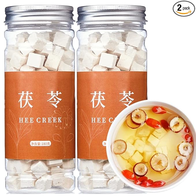 Hee Creek Poria Cocos 12.7oz/ 360g Grade AAA (Super Grade) Wild White Poria Cocos Fu Ling No Sulfur Fumigation 茯苓 白茯苓