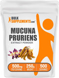 BulkSupplements.com Mucuna Pruriens Extract Powder - Mucuna Pruriens Supplements Herbal Supplement - Vegan &amp Gluten Free 500mg per Serving 250g (8.8 oz) (Pack of 1)