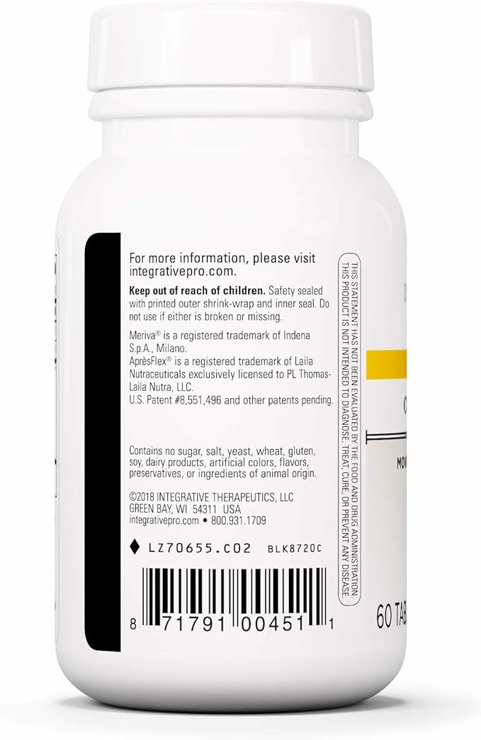 Integrative Therapeutics Curcumax Pro - Healthy Movement Supplement for Men &amp Women - Supports Occasional Discomfort Associated with Overuse* - Dairy-Free &amp Vegan - 60 Tablets (30 Servings)