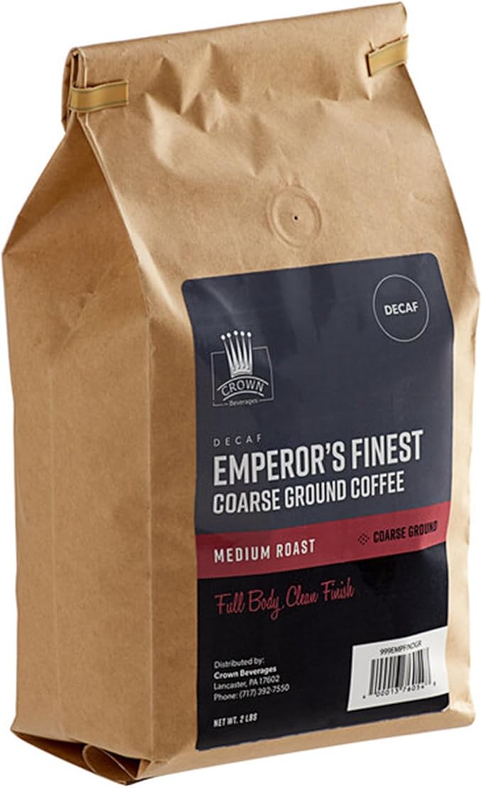 FixtureDisplays Crown Beverages Emperor's Finest Decaf Coarse Ground Coffee 2 lb. WS-999EMPFINDGR-NPF