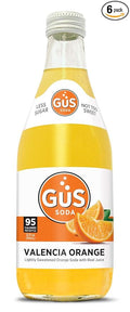 GuS Soda - Dry Valencia Orange - 12 oz (6 Glass Bottles)