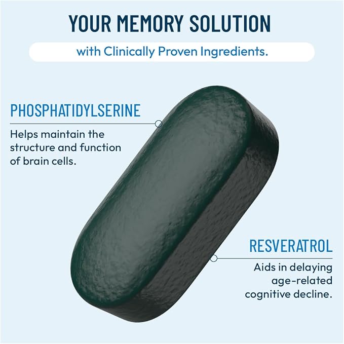 Provasil Brain Supplement for Memory Focus Mood &amp Concentration | Ginko Leaf Flavonoids Bacopa Monnieri &amp Biotin | Improve Mental Performance Attention &amp Cognitive Health (Pack of 3)