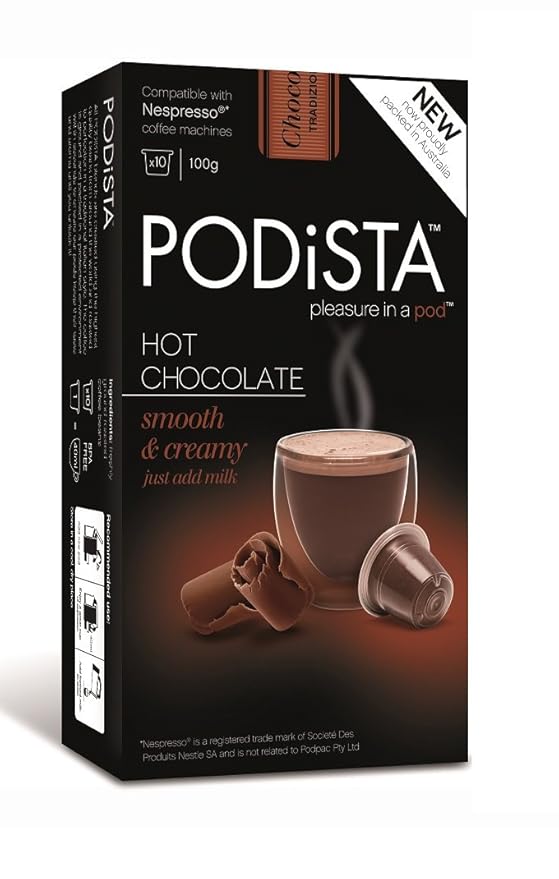 Hot Chocolate Nespresso Original Line Compatible Capsules Hot Cocoa Pods - Variety Pack - 4 Flavors / 4 Boxes - 40 Pod Package