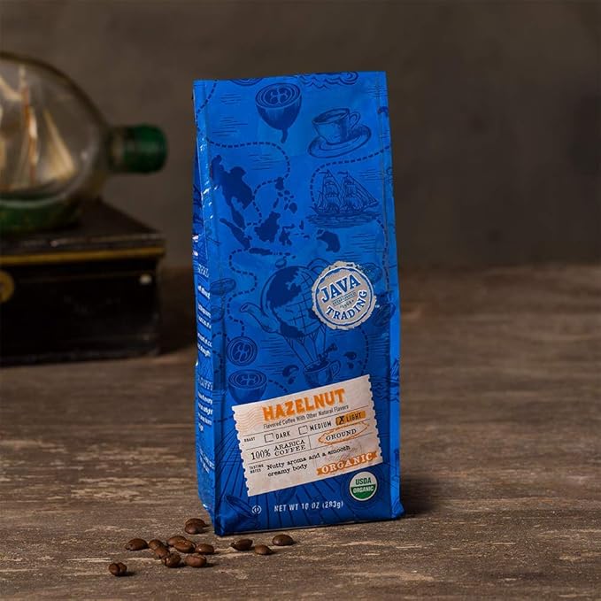 Java Trading Company Organic Ground Coffee Hazelnut 10 Oz