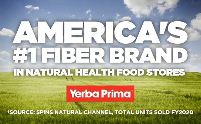 Yerba Prima Prebiotic Colon Care Formula 20 oz Powder (Pack of 2) with FOS - Natural Psyllium Fiber Magnesium Selenium - Non-GMO Gluten Free Vegan Daily Supplement - for Men &amp Women