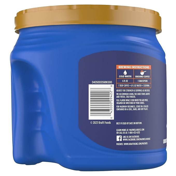 Maxwell House 04648 Coffee Regular Ground 30.6 oz Canister