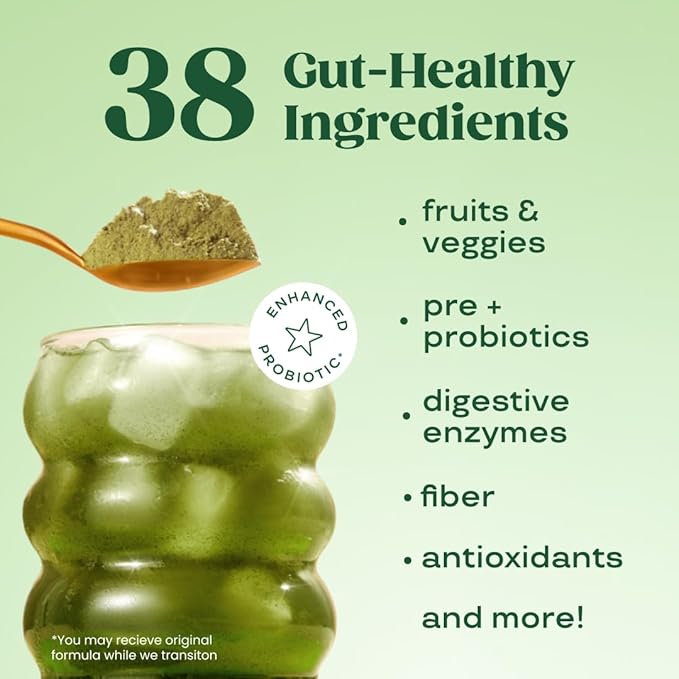 Bloom Nutrition Superfood Greens Powder Digestive Enzymes with Probiotics and Prebiotics Gut Health Bloating Relief for Women Chlorella Green Juice Mix with Beet Root Powder 60 SVG Mango