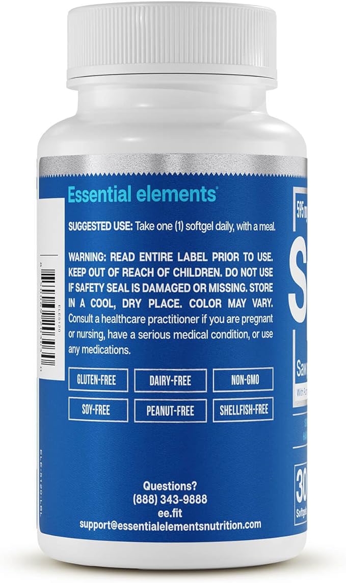 Essential Elements Saw Palmetto Plus - Promotes Bladder &amp Urinary Health - Prostate Support Supplement for Men with Pumpkin &amp Cranberry Seed Oil - 30 Count (2 Pack)