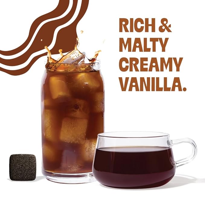 Tea Drops 30 Bulk Pack Organic Vanilla Black Bagless Tea - Loose Leaf Lightly Sweetened On-The-Go. Plastic-Free - Iced or Hot