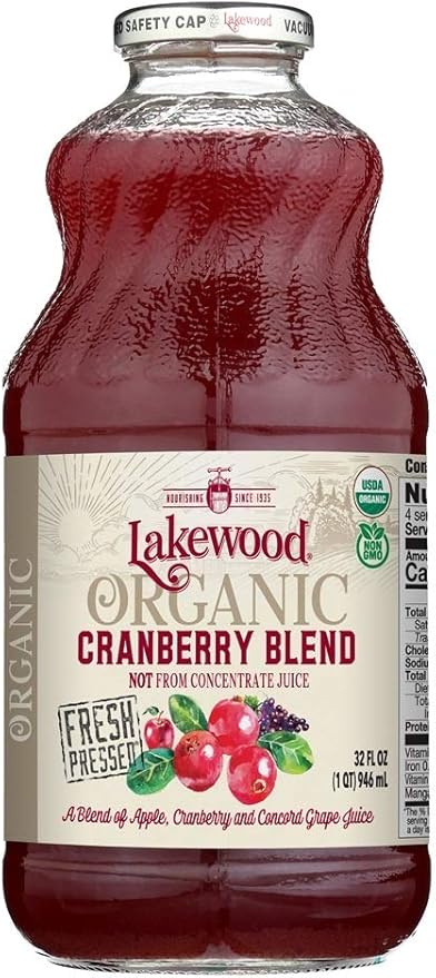 LAKEWOOD Juice-ORG-Cranberry Blend