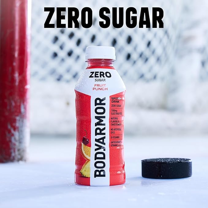BODYARMOR ZERO Sugar Lemon Lime Electrolyte Drink Natural Flavors 28 Fl Oz Bottles (15 Pack) B Vitamins &amp Antioxidants Sugar Free Hydration