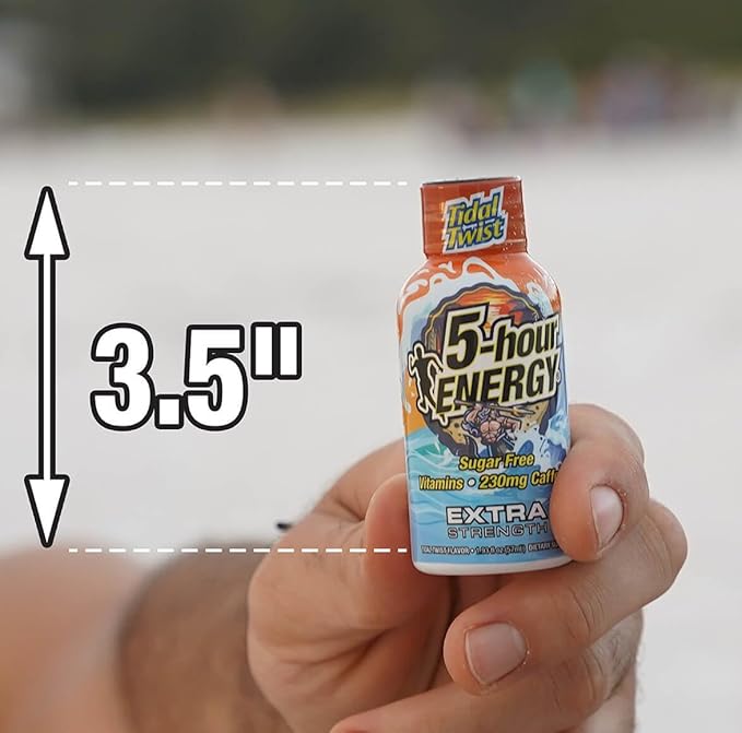 5-hour ENERGY Extra Strength Energy Shot Tidal Twist (1.93 oz. 30 Count) Zero Calories &amp Sugar-Free 230 mg Caffeinated Energy Shot Amino Acids &amp B Vitamins Dietary Supplements  Pina-Col