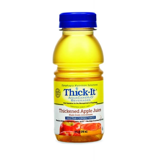 Kent Prec 45552600 Food Thickener Beverage Thick-it Aquacareh2o 8 Oz. Apple Juice Ready to Use B455-l9044 Box of 24