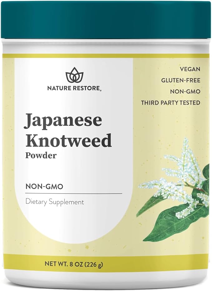 Nature Restore Japanese Knotweed Powder 8 Ounce Natural Trans-resveratrol Non GMO Gluten Free Also Known as Polygonum Cuspidatum