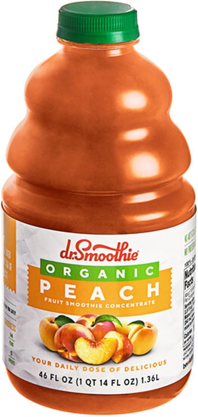 Organic Peach Fruit Smoothie Mix 46 fl. oz. WS-103DRORGPEAC-NPF