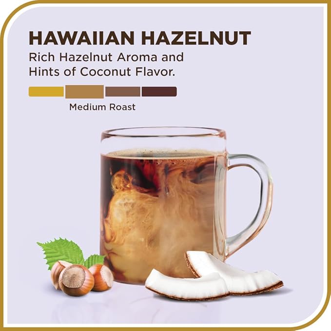 Don Francisco's Hawaiian Hazelnut Ground Flavored Coffee: Rich Aromatic 100% Arabica Beans - (3 x 12 oz Recyclable Cans)